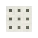 D�coweb - sol vinyle textile �conomique - dalles en pierre et cabochons - noir et gris - rouleau de 2m ...