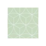 Dcoweb - sol vinyle textile conomique - rosace gomtrique - vert d'eau - rouleau de 3m x 10m