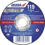 Dedra - disque à tronçonner en acier inoxydable 115 mm - coupe précise Dedra - disque à tronçonner en acier inoxydable 115 mm - coupe précise