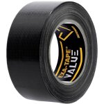 By adam hall exa - tape - value b 50 dtexavb50 ruban adh�sif noir (brillant) (l x l) 50 m x 50 mm 1 pc(s) ...