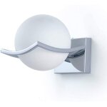 Delipop appliques murales industrielles e27 lampe murale int�rieur avec abat - jour boule en verre blanc ...
