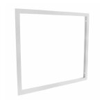 Cadre d'encastrement - dalle led 60x60 - faux plafond placo ba13 - aluminium blanc