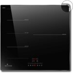 Deliteer - plaque induction 3 feux, plaque à induction avec cadre, 59cm, 6800w, plaque de cuisson électrique ... Deliteer - plaque induction 3 feux, plaque à induction avec cadre, 59cm, 6800w, plaque de cuisson électrique ...