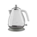 Bouilloire delonghi icona capitals - 1, 7l - acier inoxydable - base amovible et pivotante 360� - filtre ...