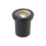 Delux - spot encastrable de sol - 1 lumi�re - � 13 cm - noir - moderne - �clairage ext�rieur - qazqa