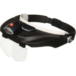 Deluxe loupe serre - t�te de la s�rie pro avec fonction �clairage par led et quatre lentilles de rechange ...