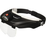 Deluxe loupe serre - t�te de la s�rie pro avec fonction �clairage par led et quatre lentilles de rechange ...