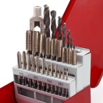 Dema - coffret 21 tarauds + 7 forets + 1 tourne � g - hss atelier bricolage