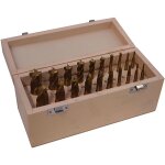 Dema - fraises m�tal ou bois - coffret en bois - 3 � 20 mm - 20 pi�ces