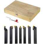 Dema - outils au carbure pour tour à métaux 7 pièces 16 x 16 mm Dema - outils au carbure pour tour à métaux 7 pièces 16 x 16 mm