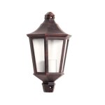 Demi applique ext�rieure 60w e27 fonte rouille loan