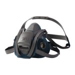 Fp - demi - masque de protection respiratoire 6500ql - s�rie 6500 en 140 sans filtre m 3m