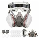 Demi - masque respiratoire réutilisable 6200 masque à gaz 1 masque + 1 masque pour les yeux + 2 cartouches ... Demi - masque respiratoire réutilisable 6200 masque à gaz 1 masque + 1 masque pour les yeux + 2 cartouches ...