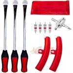 D�monte pneus moto manuels, 3 levier v�lo de 11, 5 pouces, outil de montage de pneus avec 3 protections ...