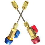 D�monte remonte obus valve climatisation automobile, valve schrader sous pression: hp et bp, hvac, cvc ...