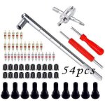 Demonte valve pneu outil, valve core remover pour voiture remplacement, tr412 valve pneu, valve core, ...