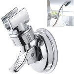 Support douchette ventouse, support de douche rglable, 360 rotation rglable 18  25 mm chrome terminer ...