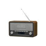 Denver - dab - 18 - radio analogique et num�rique, dab + , fm. haut - parleurs 4 w. affichage lcd. noir, ...