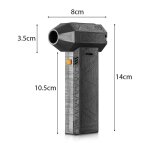 Dpoussireur lectrique 130 000 tr / min, ventilateur turbo, mini souffleur, vitesse du vent rglable, ...