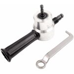 Dernier coupeur de tle  double tte, kit d'outils de coupe de grignoteuse de perceuse lectrique