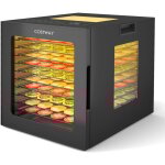 D�shydrateur alimentaire 850w � 10 plateaux en acier inox, s�choir �lectrique avec 10 programme pr�r�gl�, ...