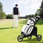 Design in - chariot de golf pliable 3 roues sangle lastique porte - parasol rglable porte - gobelet ...