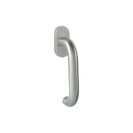 Design mat - poign�e de porte oscillo - battant inox u - line - longueur du carr� : 72 mm - avec carr� ...