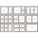 Desserte refrigeree inox avec dosseret 100x20 mm