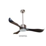 Super d�stratificateur d'air wifi avec thermostat t�l�commande boitier chrome pales noires dc3p2bktemp ...