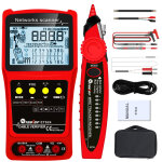D�tecteur de c�bles r�seau portable 2 en 1, multim�tre avec �cran lcd r�tro�clair�, recherche num�rique ...