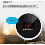 D�tecteur de fuites de gaz intelligent wi - fi lcd, d�tecteur de gaz naturel / gaz de p�trole liqu�fi�, ...