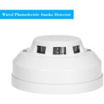 Lifcausal - dtecteur de fume photolectrique filaire capteur d'alarme de fume haute sensibilit protection ...