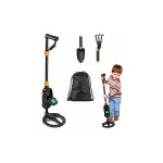 Détecteur de métaux détecteur de métaux pour enfants jusqu'à 13 cm de profondeur comprenant pelle, herse ... Détecteur de métaux détecteur de métaux pour enfants jusqu'à 13 cm de profondeur comprenant pelle, herse ...