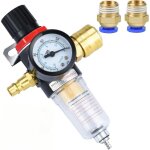 Dtendeur d'air comprim, filtre  air, rgulateur de pression 1 / 4 bps avec sparateur d'eau, raccords ...