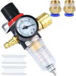 D�tendeur d'air comprim�, filtre � air, r�gulateur de pression 1 / 4 bps avec s�parateur d'eau, raccords ...