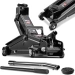 Deuba - cric hydraulique 3 tonnes compact et robuste lev�e de 135 � 400 mm patin en caoutchouc