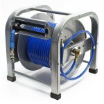 Helloshop26 - dvidoir automatique enrouleur de tuyau pneumatique 30 m 12 bar 1 / 4 pouce