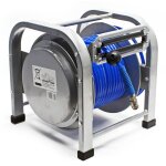 Wiltec - dvidoir automatique enrouleur de tuyau pneumatique 30m 12bar 1 / 4cadre en acier solideavec ...