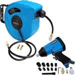 Dévidoir enrouleur de tuyau à air comprimé outil pneumatique set garage outillage 10m druckluft schlauchtromme ... Dévidoir enrouleur de tuyau à air comprimé outil pneumatique set garage outillage 10m druckluft schlauchtromme ...