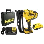 Dewalt - dcn 660 d2 cloueur sans fil 18 v 32 - 63 mm brushless + 2x batterie 2, 0 ah + chargeur + coffret ...