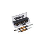 Coffret 14 pices avec embouts de vissage impact torsion + 2 porte - embouts magntiques dewalt dt70512t ...
