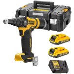 Dewalt - dcf403d2 - qw riveteuse sans fil 18 v 2. 4 - 4. 8mm ? 2x2. 0ah batteries + chargeur en t - stak ...