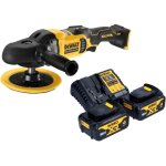 Dewalt - dcm 849 m2 polisseuse excentrique sans fil 18 v 180 mm brushless + 2x batterie 4, 0 ah + chargeur ...