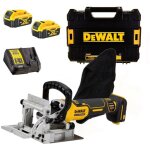 Dewalt - dcw682p2 - qw fraiseuse  lamelles xr 18v 2 x 5. 0ah batterie, chargeur avec coffret