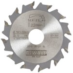 Accessoires - lame pour fraiseuse � lamelles, 105x22 mm, 12 dents dt1306 - dewalt