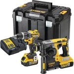 Dewalt - kit de batteries dck207p2t - qw, 18 v, 2 pi�ces, avec 2 batteries 5, 0 ah, 1 x