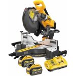 Dewalt - scie  onglets 305 mm xr 54v brushless avec 2 batteries flexvolt 54v 3. 0ah - chargeur - dcs781x2 ...