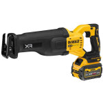 Dewalt - scie sabre 54v dcs386t1 - qw brushless avec coffret et une batterie 6, 0ah