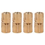 Dewin - 4 pices / paquet charnires de baril en cuivre de 10 mm armoire cache charnires de porte invisibles ...