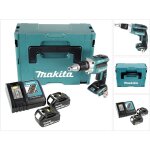 Makita - dfs 250 rfj 18 v visseuse pour cloisons sches sans fil avec coffret de transport makpac + 2x ...